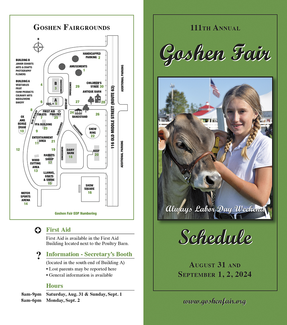 Goshen Fair 2024 Schedule - Lanie Mirelle